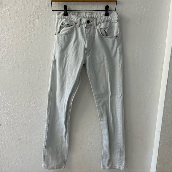 Vintage Levi’s Cream Orange Tab 550 29x34 Jeans - Picture 1 of 13